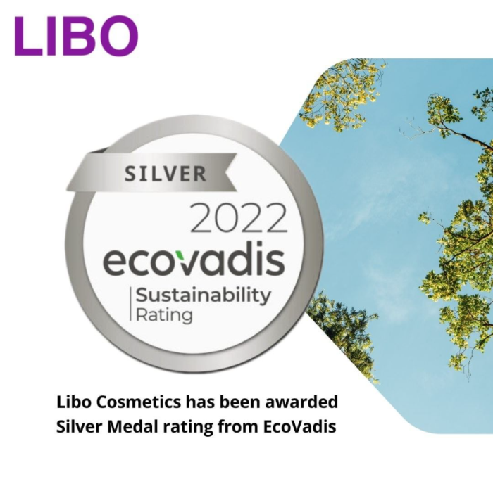 Libo Cosmetics Awarded Silver Medal from EcoVadis